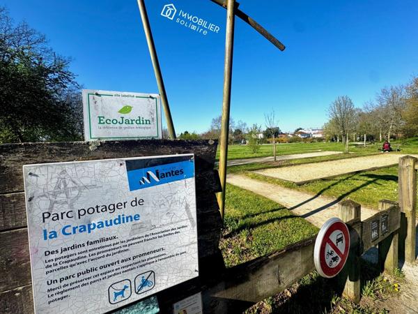 Nantes Sud Maison 39 m² rénovée , Garage, Impasse calme, Busway & Parc