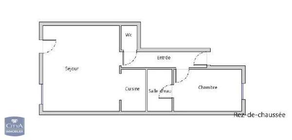 Appartement à louer 2 pièces 42m²