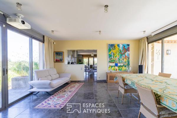 Propriété de charme avec vues panoramiques et vignes certifiées BIO