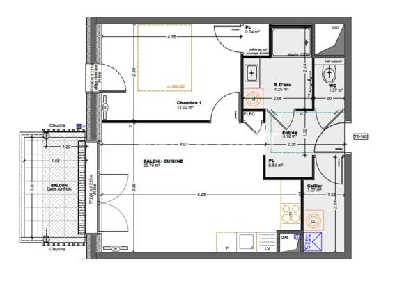 Achat appartement La Gacilly - 2 pièce(s) - 38 m² - 146 575 €