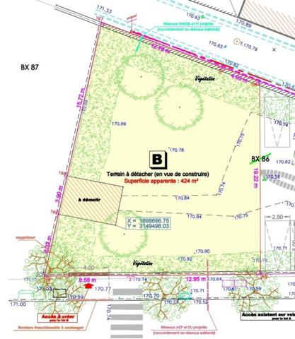 Terrain constructible à 800m de l'hypercentre d'Aix