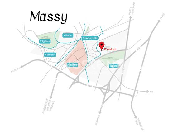 Appartement 4 pièces dernier étage à vendre à Massy - Rare sur le marché