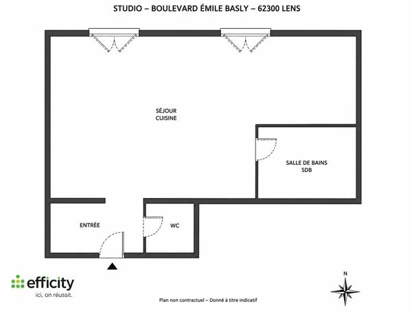 Appartement
         1 pièce
        - 43 m² 79 328 € *