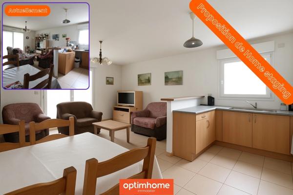 GUENANGE - APPARTEMENT 3 PIECES DE 74 M² AVEC BALCON ET GARAGE ! POUR INVESTISSEURS !