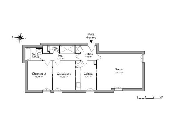 Location Appartement 3 pièces 68.5 m² - 28 AVENUE COLONEL SCHULER Aix En Provence 13090