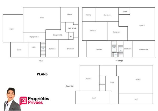 THIZY-LES-BOURGS (69240)  Maison individuelle 223 m² habitables, terrain 2000 m², 4 chambres, garages, annexes