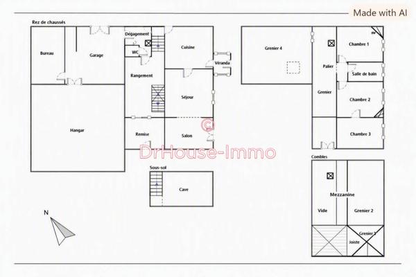 Maison à vendre 5 pièces de 96 m²
