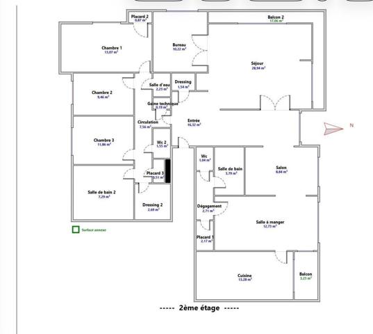 Appartement • Vente • 159m2 • Galoubies • Chamalières 330 000 € FAI