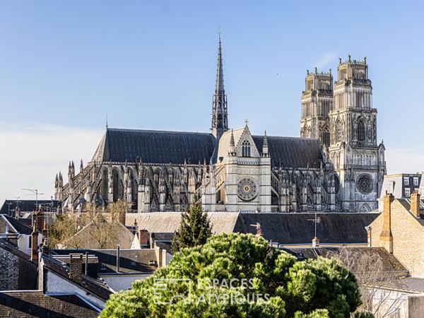 Duplex esprit loft vue cathédrale