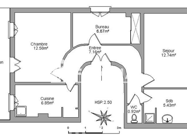 Location Appartement 2 pièces 52.35 m² - 27 RUE AUGUSTE BLANQUI Marseille 13006