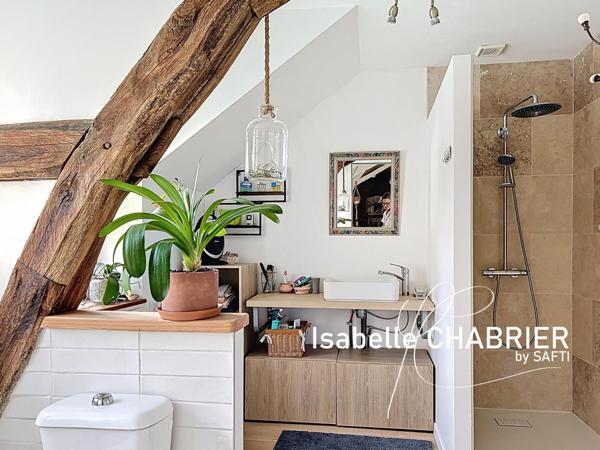 La Flèche centre. Maison avec jardin et vue Loir