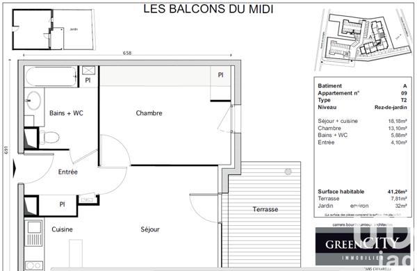 Appartement à vendre 2 pièces 41 m² Castanet-Tolosan