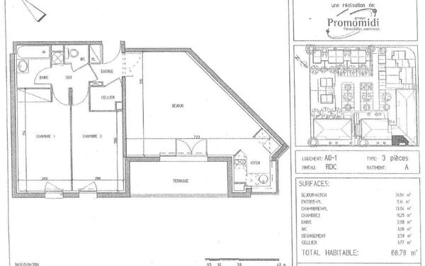 Appartement à louer    3 pièces • 69,10 m2 Tournefeuille