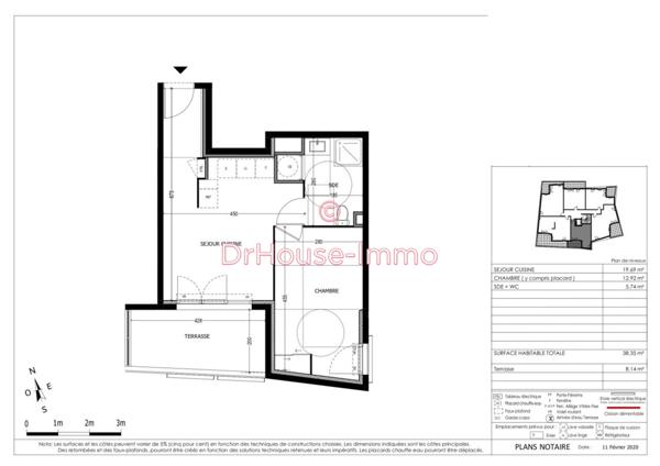 Appartement à louer 2 pièces de 38 m²
