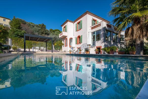 Ecrin Art déco et lignes contemporaines à Villefranche sur Mer