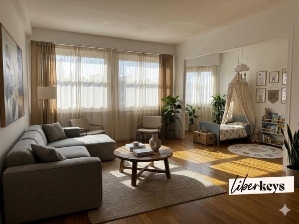 Lumineux 3 pièces 60,46 m² – Vue parc – Étage élevé – DPE D