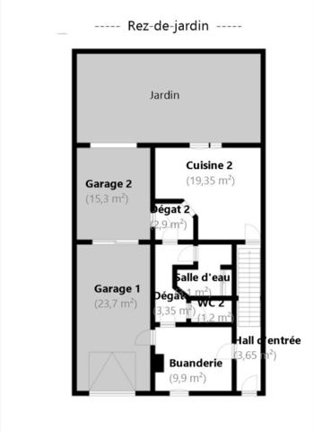 A vendre Maison individuelle 113 m² avec jardin, grand garage et fort potentiel  Marseille 10e