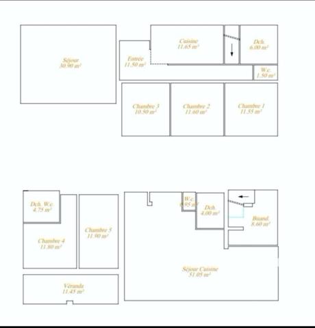 200 m² modulables- maison familiale ou 3 logements