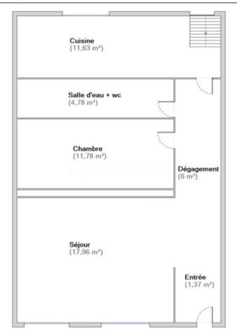 Appartement de 53,52 m²