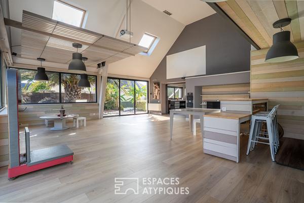 Maison loft d’architecte avec ascenseur et prestations haut de gamme