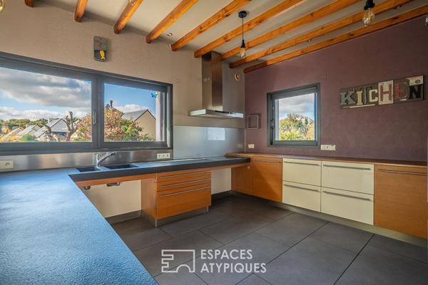 Maison loft d’architecte avec ascenseur et prestations haut de gamme