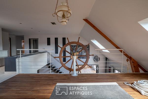 Maison loft d’architecte avec ascenseur et prestations haut de gamme