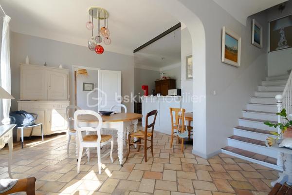 Et si vous vous laissiez séduire par cette maison en pierre pleine de caractère et d'authenticité, idéalement située à proximité du centre- ville de Salon-de-Provence. D'une surface d'environ 145 m²habitable sur un terrain de 550 m²cette demeure offre une vaste pièce de vie lumineuse, sublimée par une belle hauteur sous plafond qui renforce tout son cachet. l'entrée dessert un dressing ainsi qu'un accès à une buanderie et une salle d'eau. Vous découvrez ensuite une cuisine pleine de charme, agrémentée d'une élégante verrière en ferronnerie et d'un piano de cuisson apportant une touche authentique supplémentaire. La pièce de vie, faisant office de salon et salle à manger, est réchauffée par un poêle à bois créant une atmosphère chaleureuse et conviviale.
On accède à l'étage par un magnifique escalier en pierre, où se trouvent quatre chambres avec placards, dont une plus petite idéale pour un bureau, ainsi qu'une salle de bain et un grand dressing.
A l'extérieur, vous profiterez d'une agréable terrasse avec pergola en fer forgé et d'un jardin pouvant accueillir une piscine. Un cabanon complète l'ensemble et permet de ranger outils et équipements.
Enfin, l'accès au stationnement est facilité par un portail automatique.
Une maison au charme unique, alliant authenticité et confort, à découvrir rapidement. Un bien rare à la vente sur le secteur.