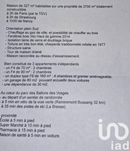 Maison à vendre 5 pièces 327 m² Fresse-sur-Moselle