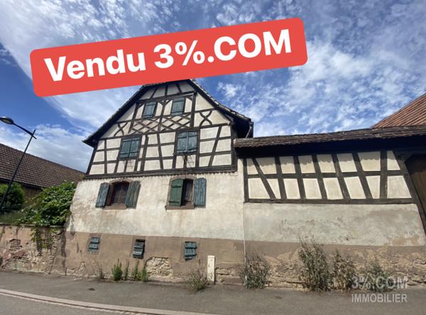 3%.COM Grand corps de ferme à rénover  Hochfelden (67270)