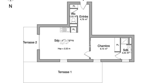 Location Appartement meublé 2 pièces 42 m² - Cornebarrieu 31700
