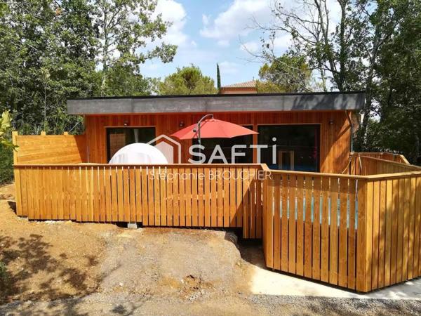 Maison à ossature bois en pleine nature