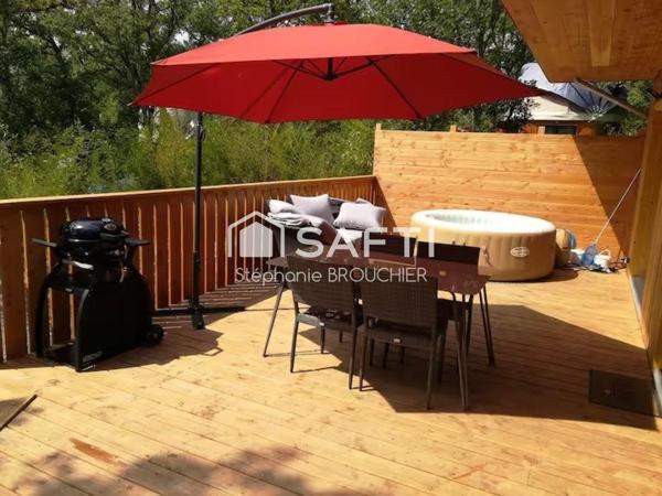 Maison à ossature bois en pleine nature