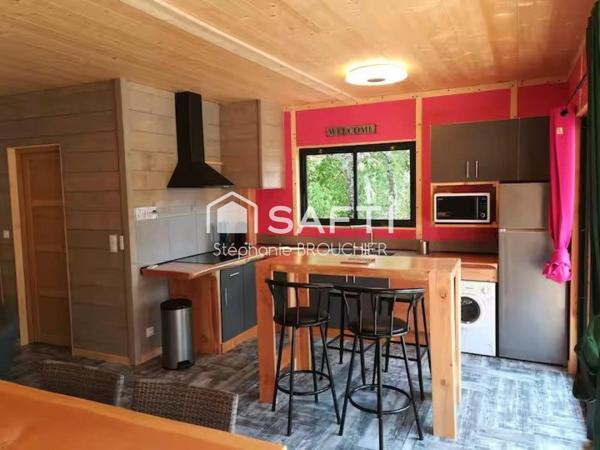 Maison à ossature bois en pleine nature