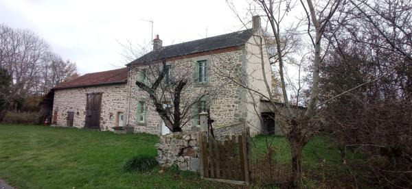 VENTE MAISON ET GRANGE CAMPAGNE 20MN MONTLUCON Marcillat en combraille