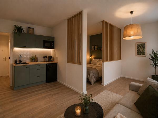 Appartement 1 pièce(s) 32.38 m2