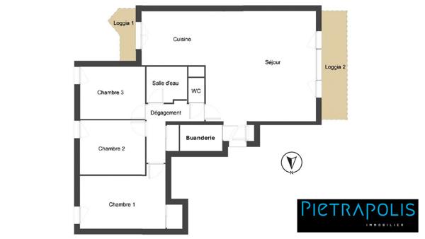 CLIMATISE - Appartement T4 rénové de 93 m² avec 2 exterieurs. Garage possible