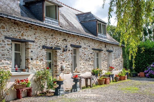 L’authentique longère et son étang