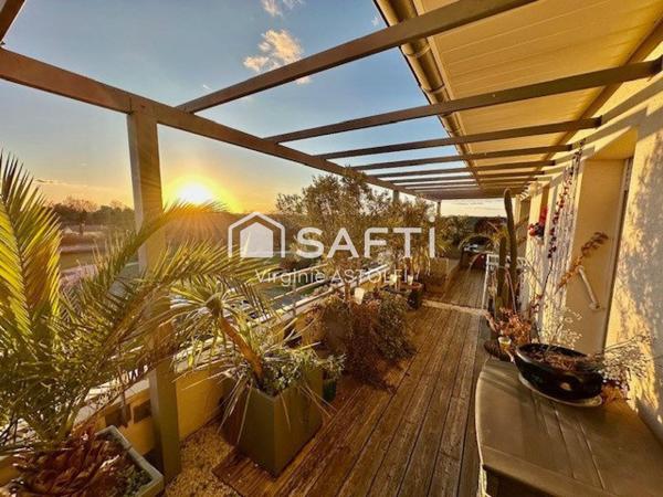 FROUZINS - RARE ! Appartement 102 m2 avec terrasses, dernier étage, iéalement situé