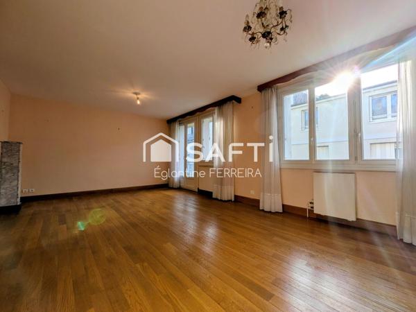 CHATEAUROUX, APPARTEMENT T3 AVEC BALCON, GARAGE ET CAVE