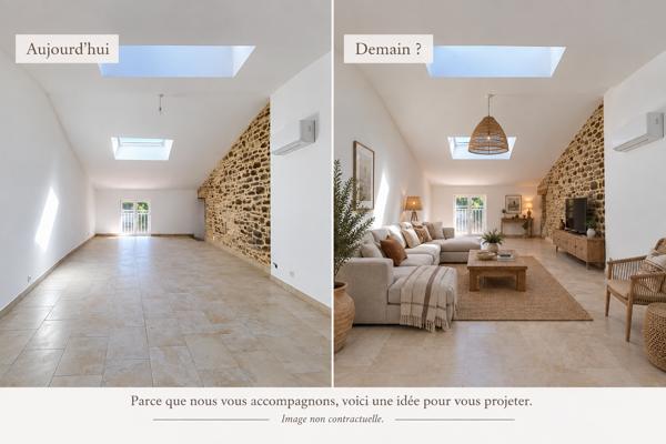 Maison de village de caractère du XVIIIe siècle entièrement rénovée avec jardin.
