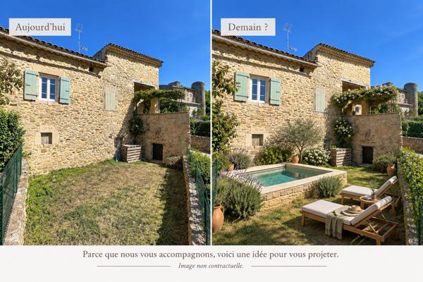 Maison de village de caractère du XVIIIe siècle entièrement rénovée avec jardin.