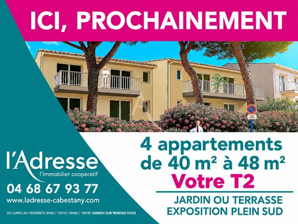 APPARTEMENT NEUF T2 AVEC TERRASSE, PLACE DE PARKING DANS PETITE RESIDENCE