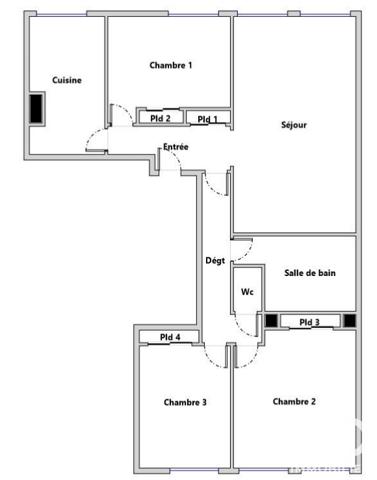 Appartement à vendre 4 pièces 78,58 m² Sèvres