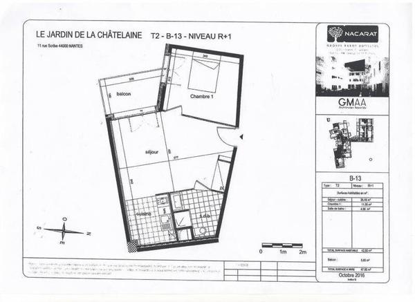Appartement 2 pièces - 44000 Nantes -  Graslin-Commerce