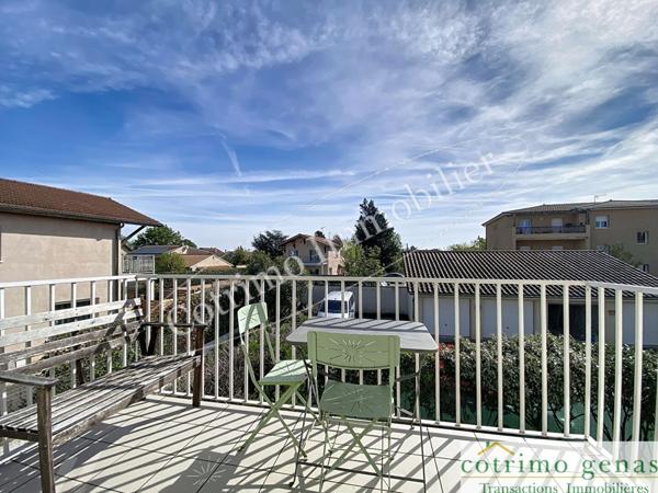 GENAS Appartement T3 de 77m² +terrasse+garage+parking