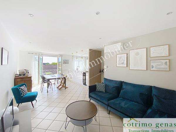 GENAS Appartement T3 de 77m² +terrasse+garage+parking
