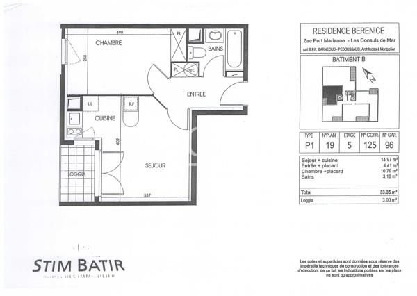 Appartement · Location Montpellier (34070) 2 pièces · 33m²