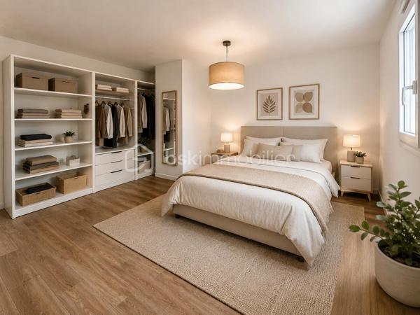 3 eme maison à la vente, 
A deux pas du centre ville, proche des transports en bus, dans un environnement calme et arboré, découvrez cette agréable maison mitoyenne climatisée de 90m², avec sa  chambre et sa salle d'eau au rez-de-chaussée, cette maison est idéale aussi bien pour une famille que pour un couple ou une personne seule recherchant confort, accessibilité et fonctionnalité.
Au rez-de-chaussée, vous trouverez une chambre pratique en plain-pied avec une salle d'eau, un vaste salon lumineux avec cuisine ouverte et équipée. Les baies vitrées vous permettront de profiter d'un accès direct à la terrasse et au jardin, parfaits pour vos moments de convivialité.
A l'étage, l'espace nuit se compose de 3 chambres de plus de 10 et 11,5m² avec dressing, une salle de bain familiale et un Wc
Ses atouts : 
Luminosité grâce aux ouvertures et baies vitrées
Terrasse et jardin privatifs
Chambre en rez-de-chaussée avec salle d'eau 
Nombreux rangements
Climatisation
Parking 

Une simulation de décoration contemporaine salon et chambres vous a été proposée ( non contractuel )

A visiter sans tarder !