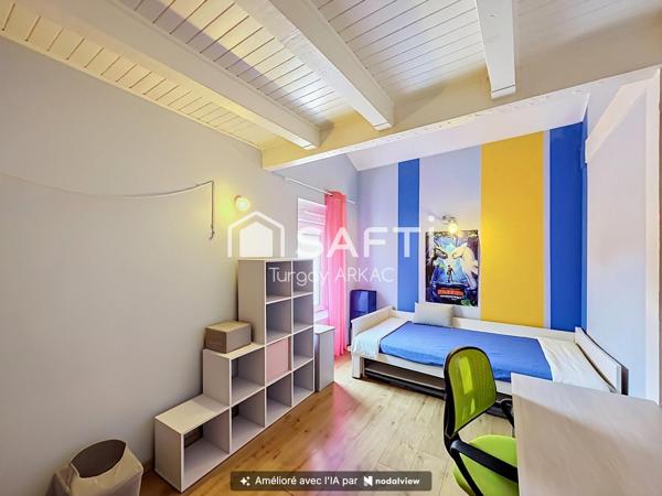 Maison de ville 3 chambres + 4e possible