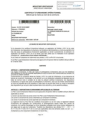 Terrain à vendre 2 200 m² Moustier-Ventadour